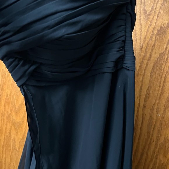 David’s Bridal Sz 20 Black High Lo Fancy Dress - Picture 4 of 10